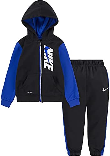 Amazon.com: Nike Boy`s Therma Full Zip Hoodie & Pants 2 Piece Set